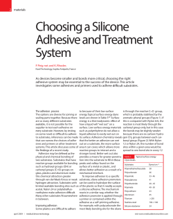 Choosing a Silicone Adhesive and Treatment System