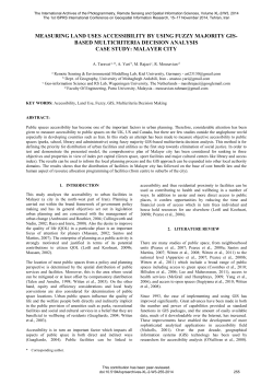 measuring land uses accessibility by using fuzzy