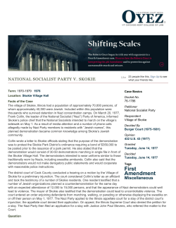 National Socialist Party v. Skokie | The Oyez Project at IIT Chicago