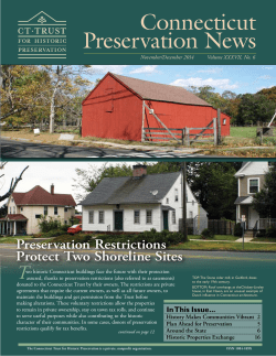 Connecticut Preservation News - Connecticut Trust For Historic