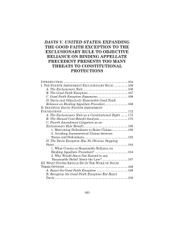 Davis v. United States - Mississippi Law Journal