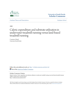 Caloric expenditure and substrate utilization in underwater treadmill