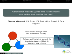 Genome scan methods against more realistic models
