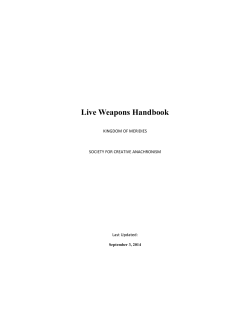 Live Weapons Handbook