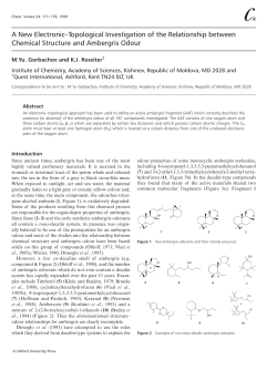 A New Electronic&ndash;Topological Investigation