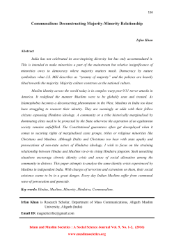 Communalism: Deconstructing Majority