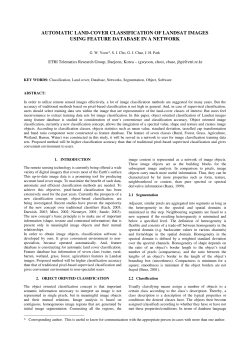 AUTOMATIC LAND-COVER CLASSIFICATION OF LANDSAT
