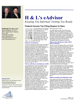 I ` M(t fBewjtps - Hollander and Lone, LLC