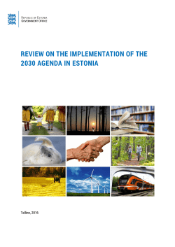 Review on the Implementation of the 2030 Agenda in Estonia