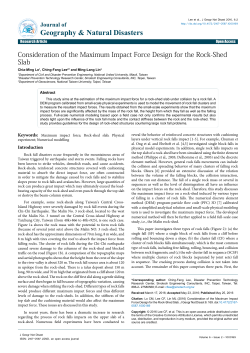 Consideration of the Maximum Impact Force Design for the Rock