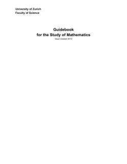 Guidebook for the Study of Mathematics