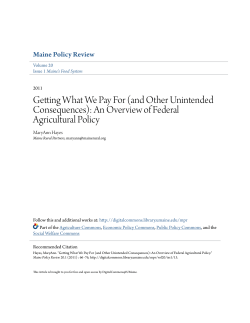 Getting What We Pay For (and Other Unintended Consequences