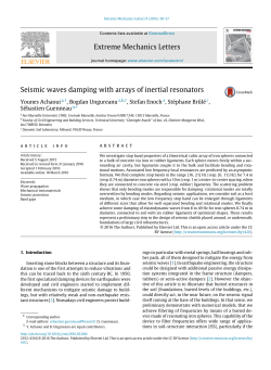 Seismic waves damping with arrays of inertial resonators