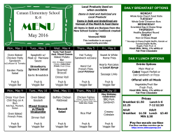 May 2016 - Canaan Schools