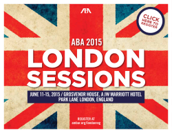 ABA London Sessions - American Bar Association