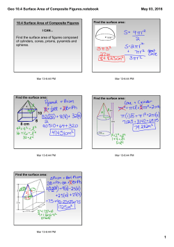 Geo 10.4 Surface Area of Composite Figures.notebook