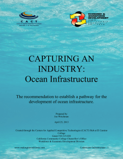 CAPTURING AN INDUSTRY: Ocean Infrastructure