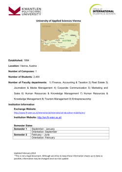 University of Applied Sciences Vienna