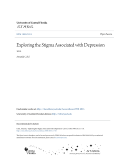 Exploring the Stigma Associated with Depression