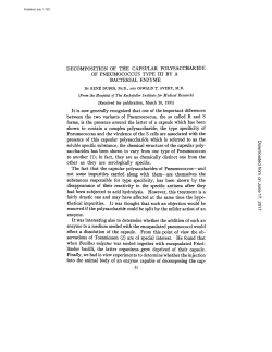 DECOMPOSITION OF THE CAPSULAR POLYSACCHARIDE