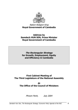 The Rectangular Strategy - The Council for the Development of