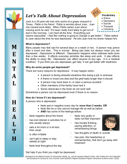 Let`s Talk About Depression