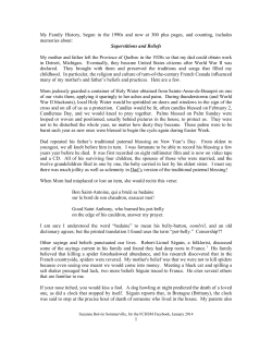 Superstitions and Beliefs - French