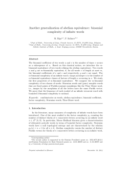 Binomial Complexity of Infinite Words