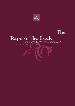 The Rape of the Lock - eX is one of Ireland`s professional vocal