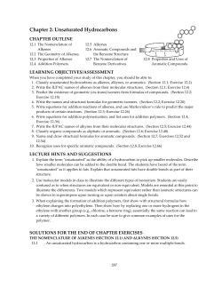Chapter 2: Unsaturated Hydrocarbons