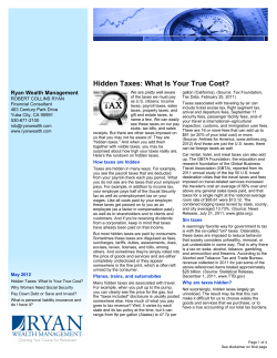 Hidden Taxes: What Is Your True Cost?