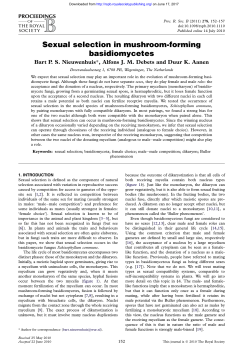 Sexual selection in mushroom