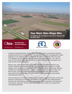Mega Site Overview - Industrial Mega Site Northwest Ohio