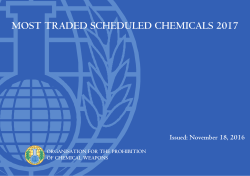 most traded scheduled chemicals 2017
