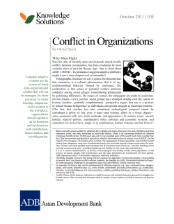 Conflict in Organizations
