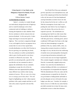 Urban Sprawl - Creighton University