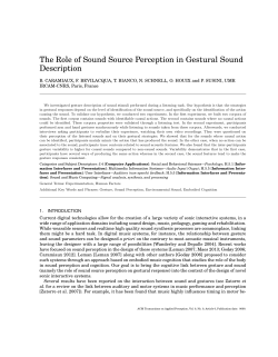 The Role of Sound Source Perception in Gestural Sound Description