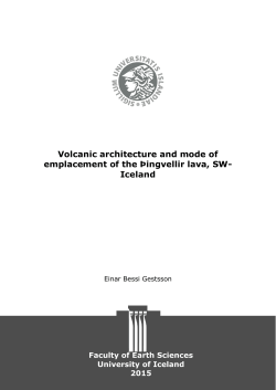 Data from lava lobe no.1