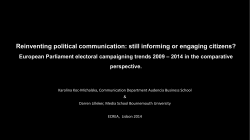 Reinventing political communication: still informing or engaging