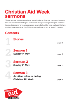 Sermons - Christian Aid Ireland