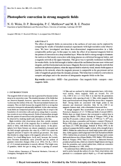 Photospheric convection in strong magnetic fields