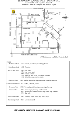 LEXINGTON SQUARE SALE