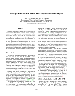 Non-Rigid Structure from Motion with Complementary Rank