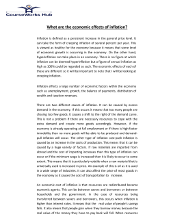 What are the economic effects of inflation?