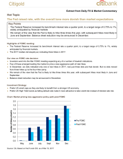 The Fed raised rate, with the overall tone more dovish