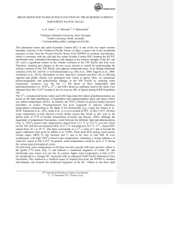 mid-pleistocene to holocene evolution of the kuroshio