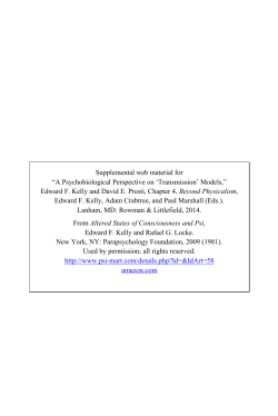 Altered States of Consciousness and Psi