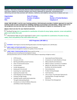 ACS Unit Training Request Form 8/22/16