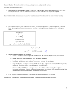 Review Sheet - Sections 5.1, 6.1 and 6.3 Answers