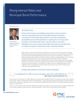 Rising Interest Rates and Municipal Bond Performance